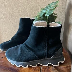 Sorel waterproof suede booties